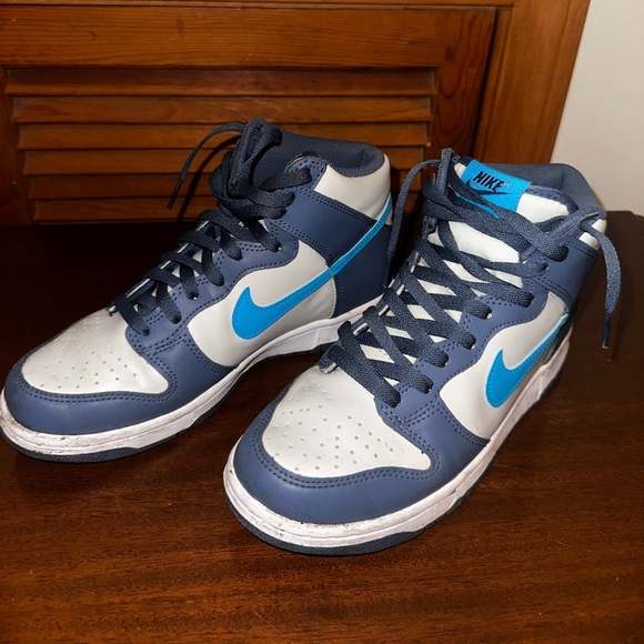 Nike Dunk High GS ‘Light Bone Diffused Blue’ - Picture 2 of 7
